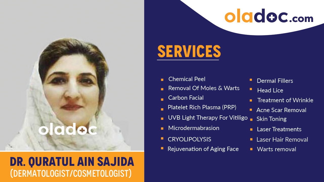 Services provided by   Dr. Quratul Ain Sajida
